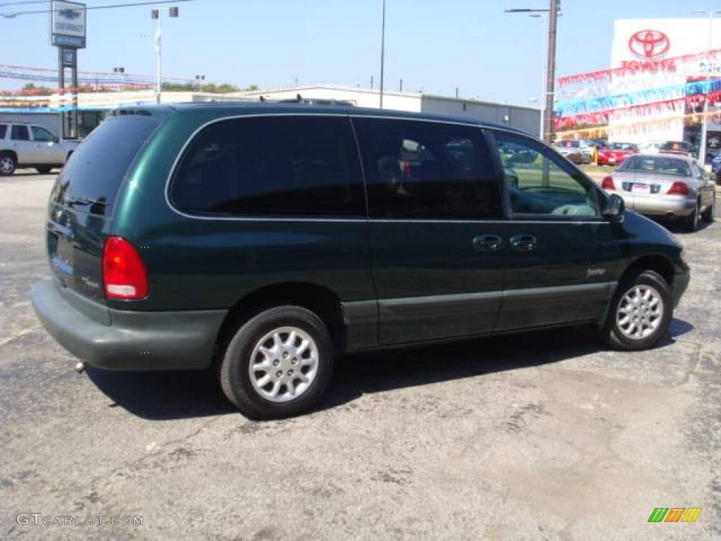 1998 Grand Voyager Expresso - Forest Green Pearl / Mist Gray photo #7