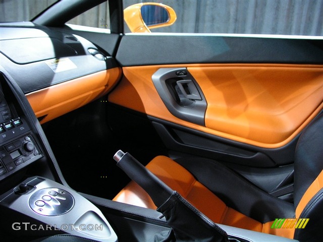 2004 Gallardo Coupe E-Gear - Arancio Borealis / Orange/Black photo #12