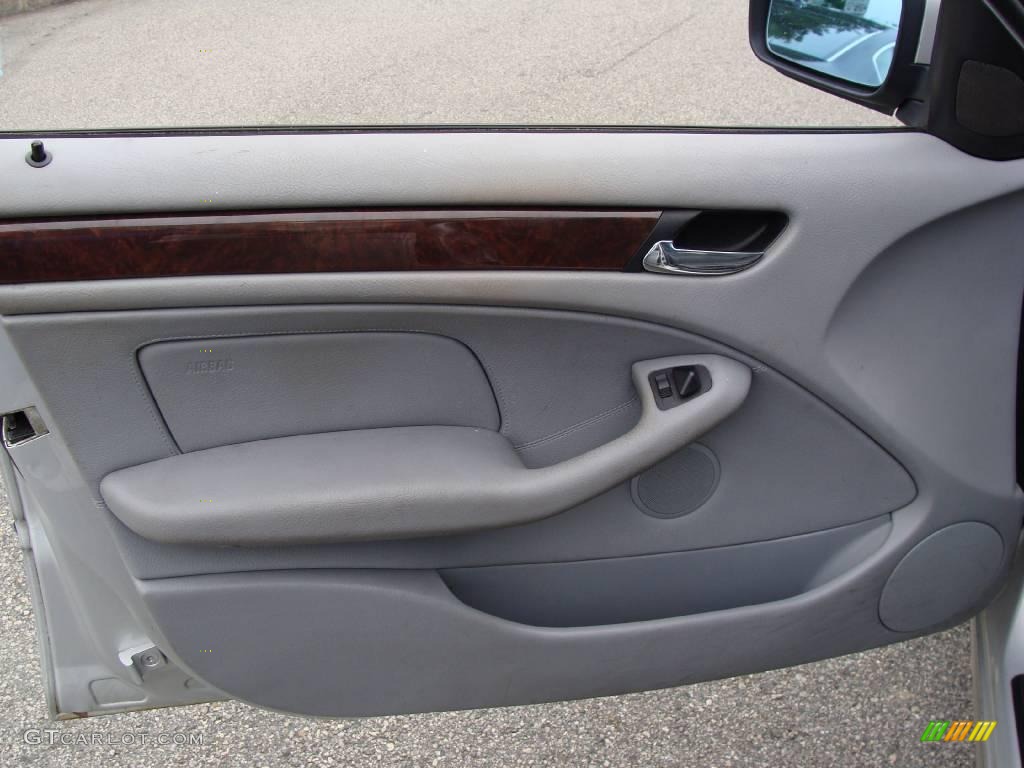 2001 3 Series 325xi Sedan - Titanium Silver Metallic / Grey photo #8