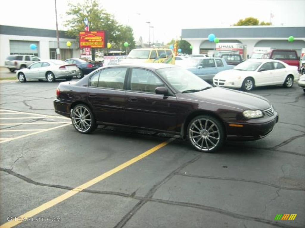 1998 Malibu LS Sedan - Dark Cherry Metallic / Medum Gray photo #3