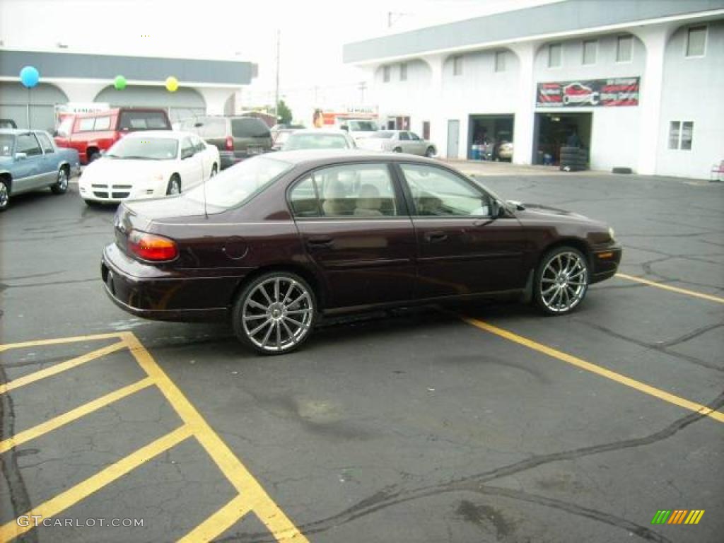 1998 Malibu LS Sedan - Dark Cherry Metallic / Medum Gray photo #4