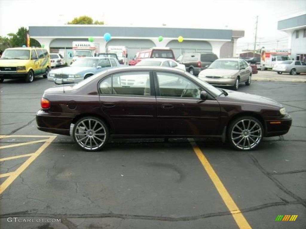 1998 Malibu LS Sedan - Dark Cherry Metallic / Medum Gray photo #5