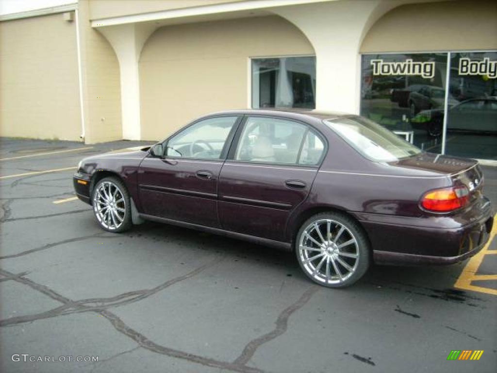 1998 Malibu LS Sedan - Dark Cherry Metallic / Medum Gray photo #7