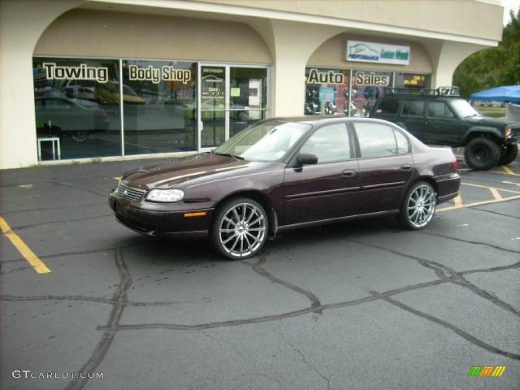 1998 Malibu LS Sedan - Dark Cherry Metallic / Medum Gray photo #9