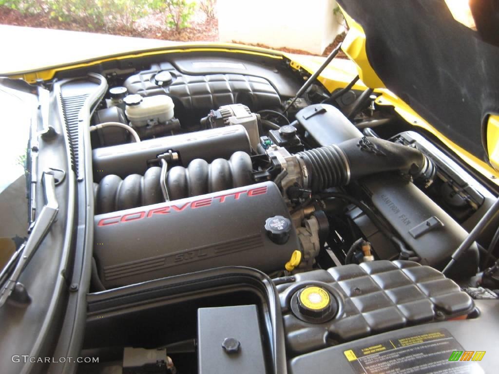 2004 Corvette Convertible - Millenium Yellow / Black photo #25