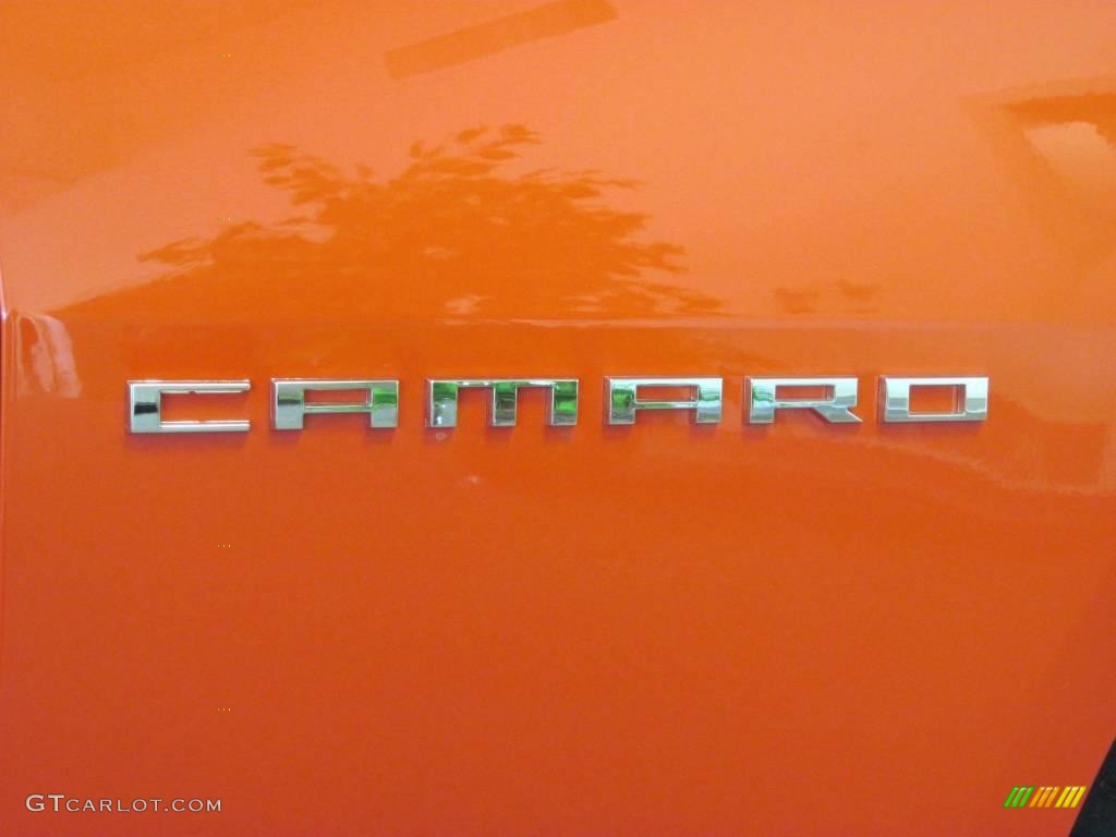 2010 Camaro SS/RS Coupe - Inferno Orange Metallic / Black/Inferno Orange photo #6