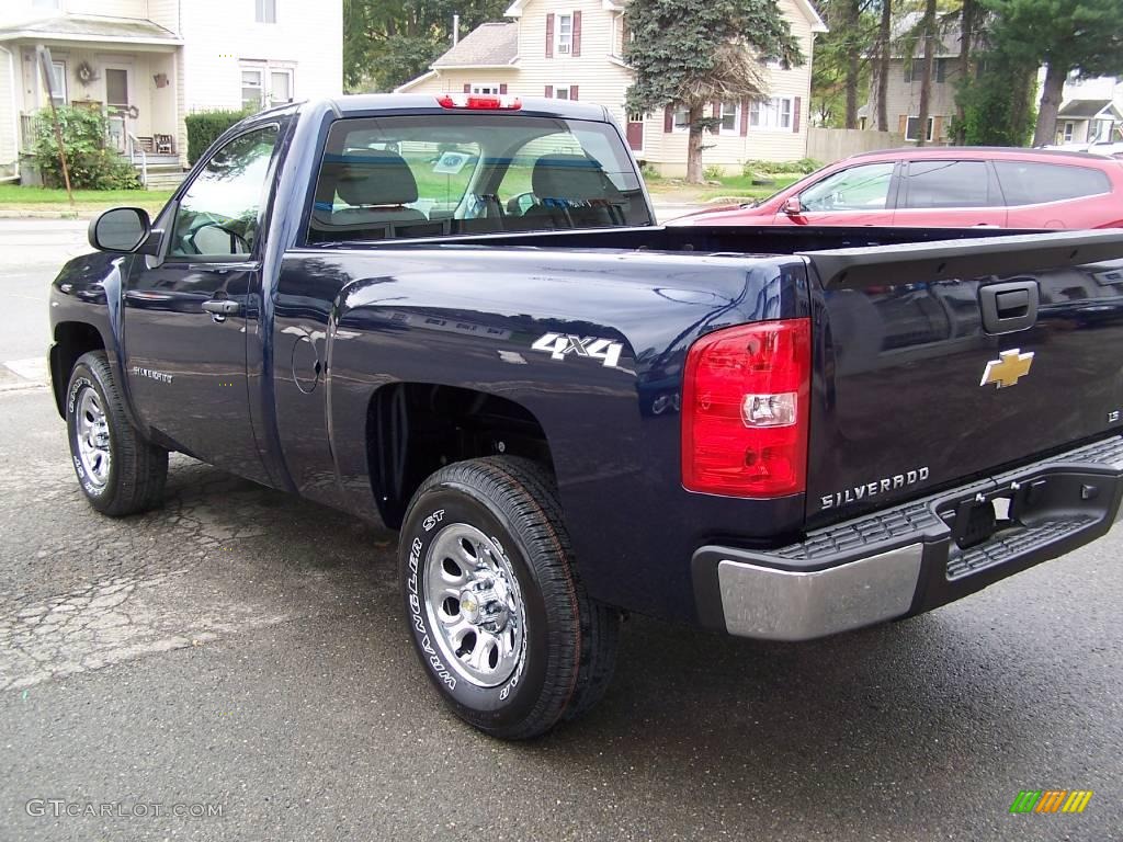 2009 Silverado 1500 LS Regular Cab 4x4 - Imperial Blue Metallic / Dark Titanium photo #6