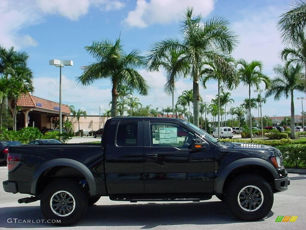 2010 F150 SVT Raptor SuperCab 4x4 - Tuxedo Black / Raptor Black photo #2