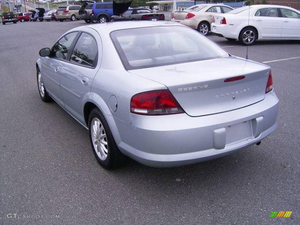 2002 Sebring LX Sedan - Sterling Blue Satin Glow / Dark Slate Gray photo #2
