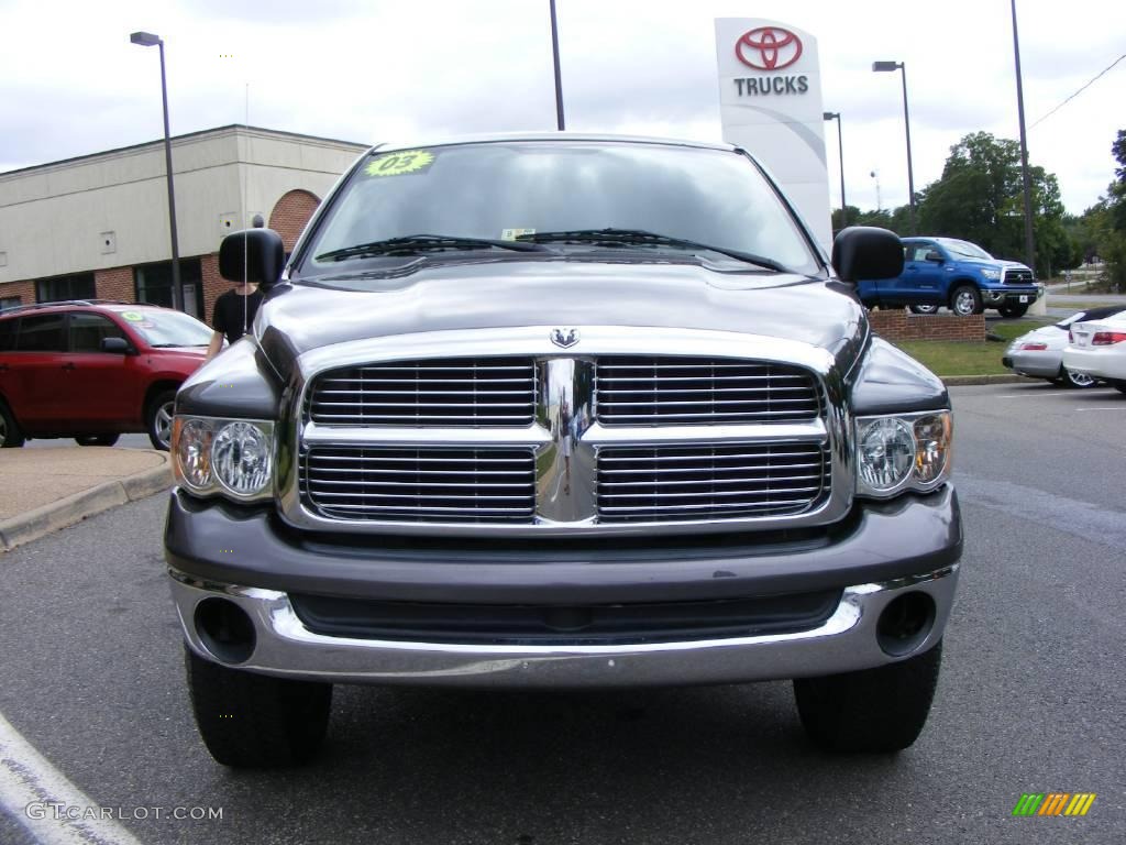 2003 Ram 1500 SLT Quad Cab - Graphite Metallic / Dark Slate Gray photo #19