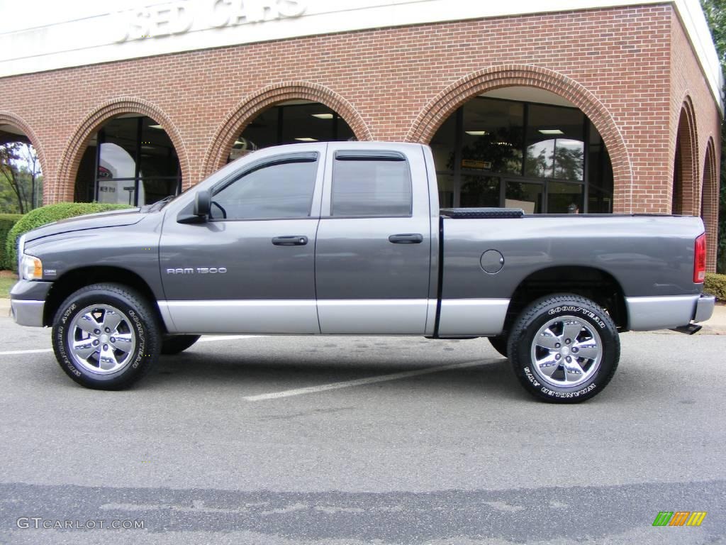 2003 Ram 1500 SLT Quad Cab - Graphite Metallic / Dark Slate Gray photo #22