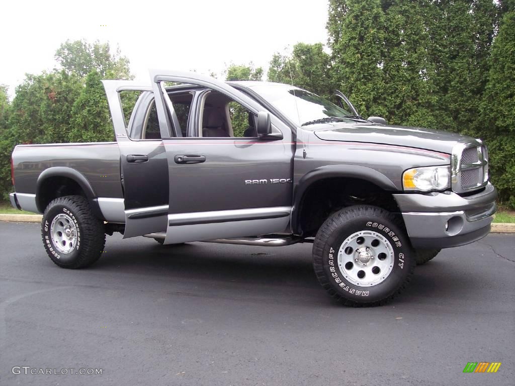 2002 Ram 1500 SLT Quad Cab 4x4 - Graphite Metallic / Dark Slate Gray photo #58