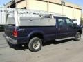 2003 True Blue Metallic Ford F250 Super Duty XLT Crew Cab 4x4  photo #3