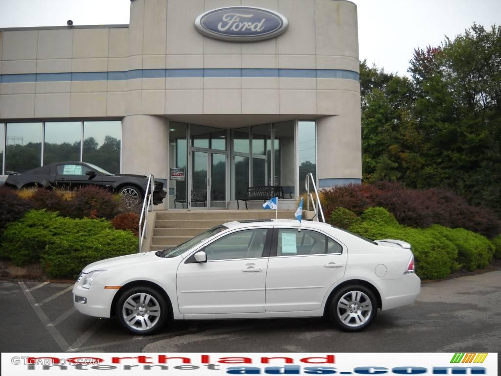 2008 Fusion SEL V6 AWD - White Suede / Camel photo #1