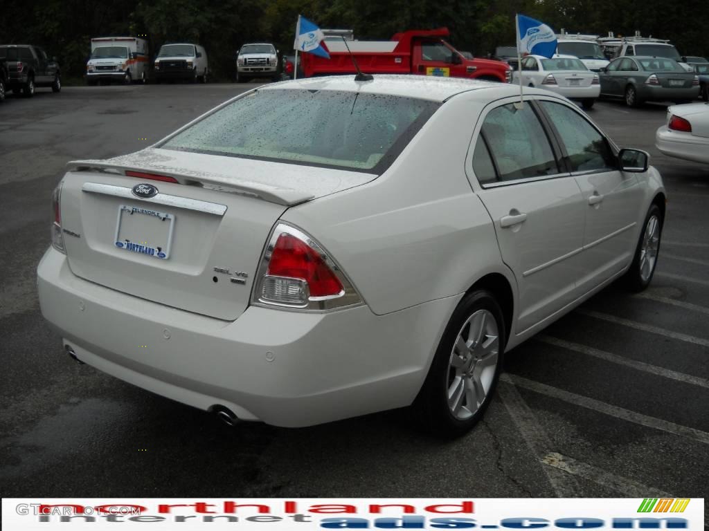 2008 Fusion SEL V6 AWD - White Suede / Camel photo #6