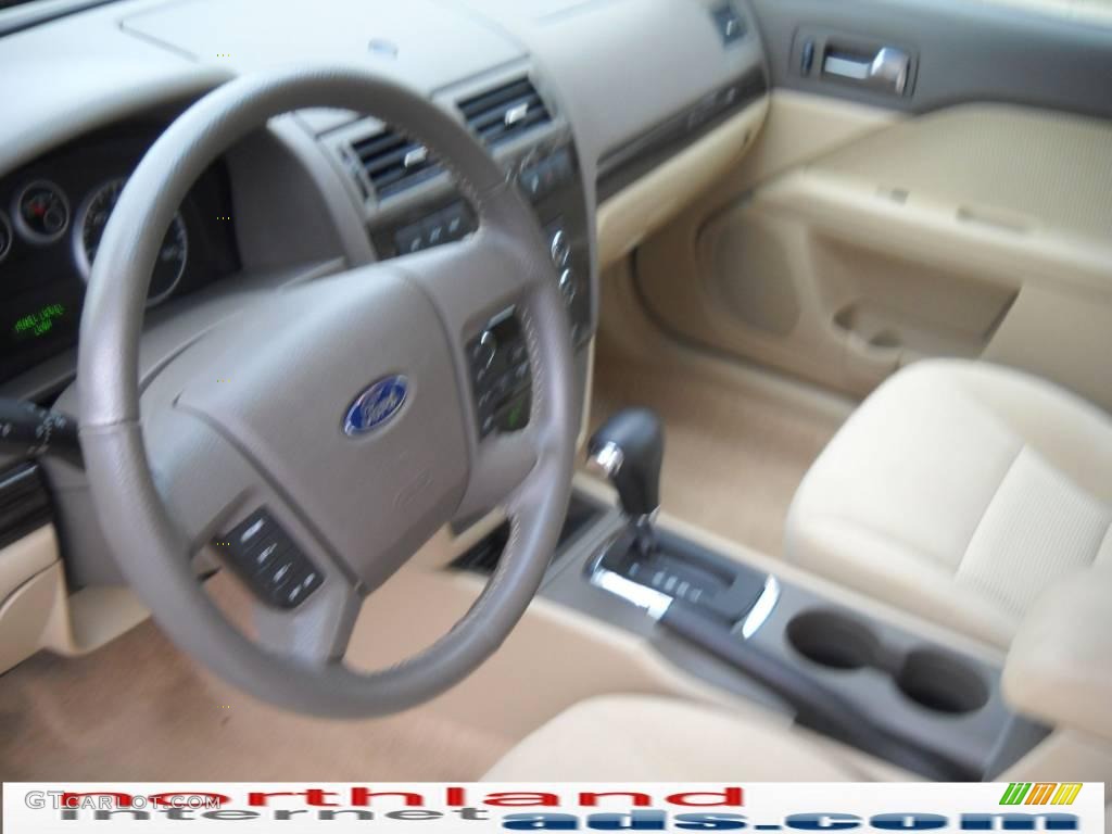 2008 Fusion SEL V6 AWD - White Suede / Camel photo #10