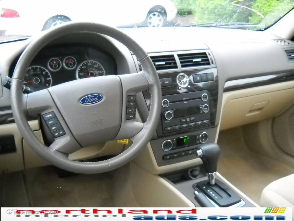 2008 Fusion SEL V6 AWD - White Suede / Camel photo #14
