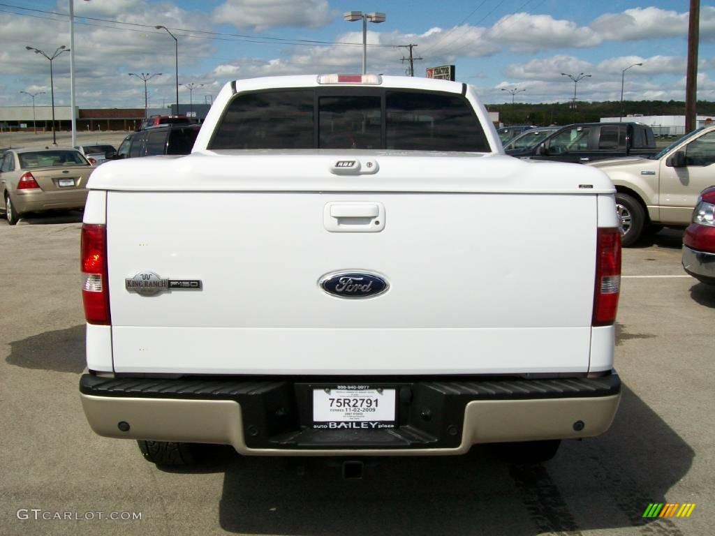 2010 F350 Super Duty King Ranch Crew Cab 4x4 - Oxford White / Chaparral Leather photo #6