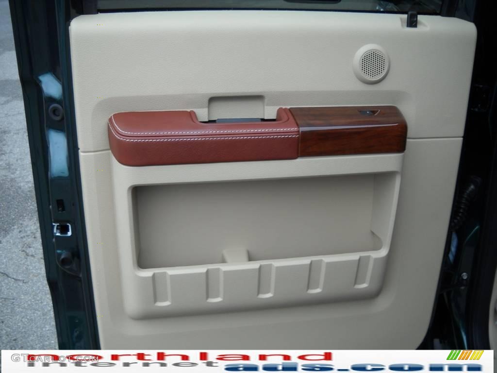 2010 F350 Super Duty King Ranch Crew Cab 4x4 - Forest Green Metallic / Chaparral Leather photo #13