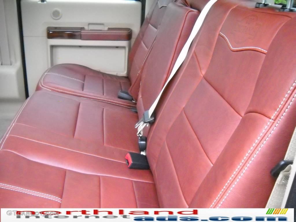 2010 F350 Super Duty King Ranch Crew Cab 4x4 - Forest Green Metallic / Chaparral Leather photo #15