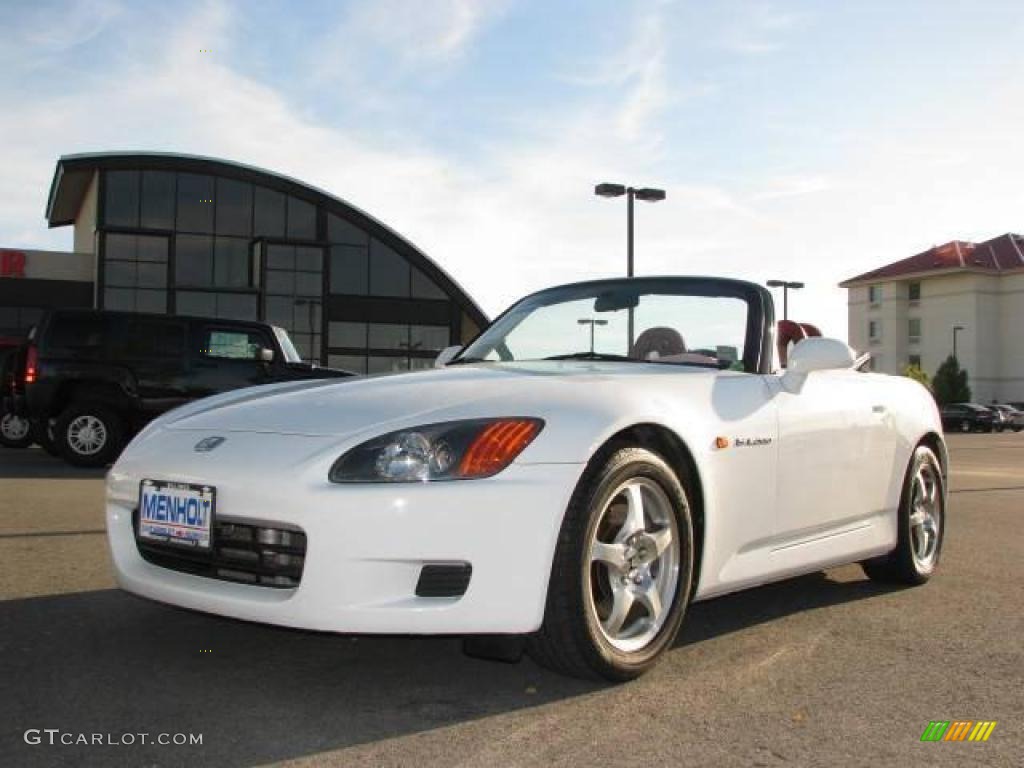 2002 S2000 Roadster - Grand Prix White / Red photo #3