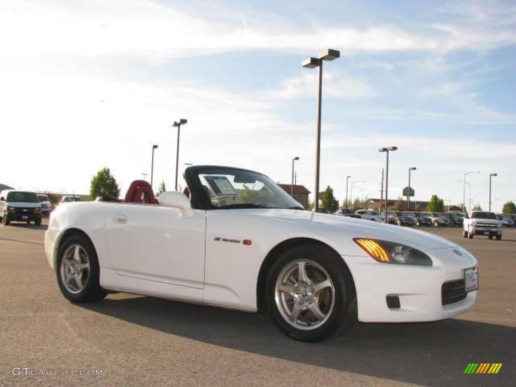 2002 S2000 Roadster - Grand Prix White / Red photo #5