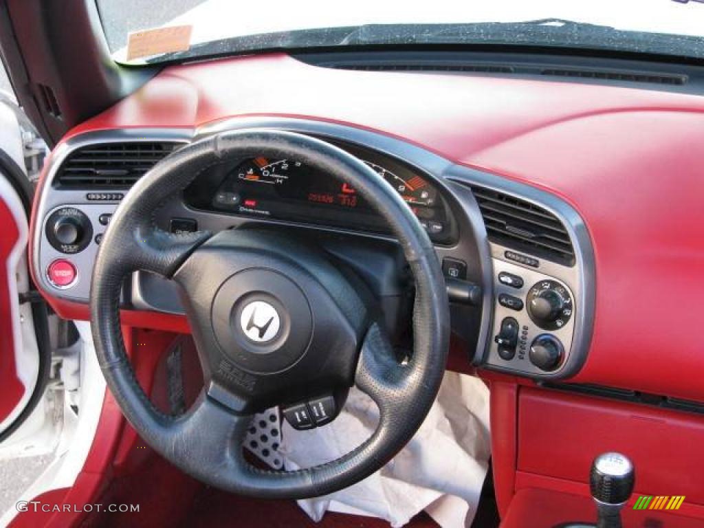 2002 S2000 Roadster - Grand Prix White / Red photo #14