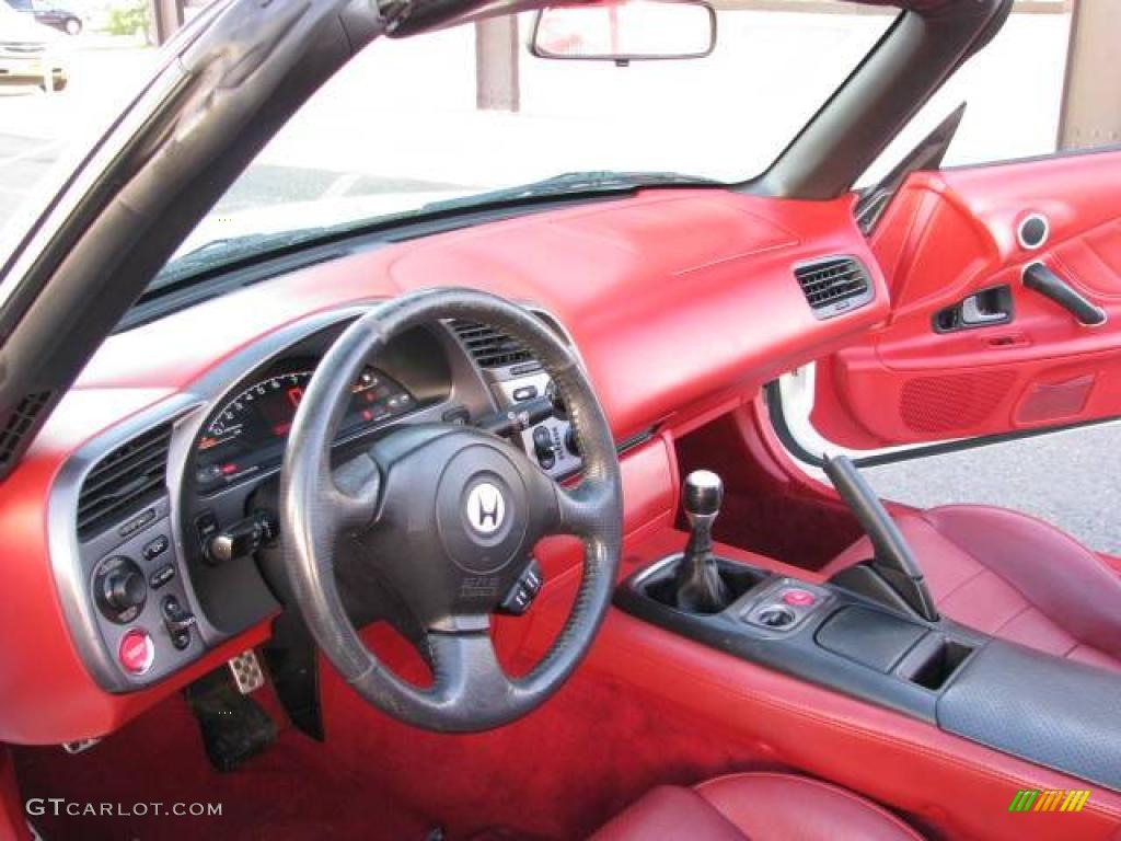 2002 S2000 Roadster - Grand Prix White / Red photo #15