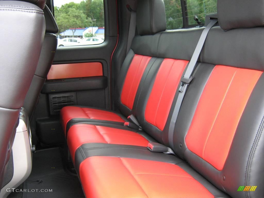 2010 F150 SVT Raptor SuperCab 4x4 - Molten Orange Tri Coat / Raptor Black/Orange photo #23