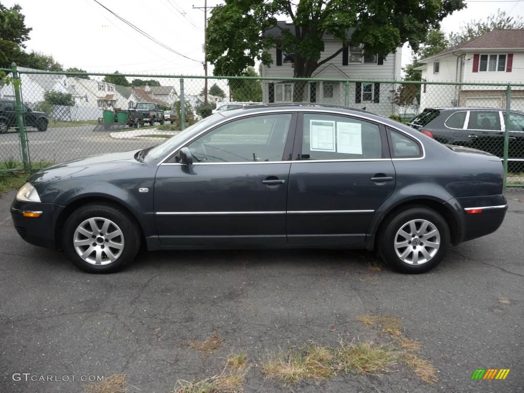 2001 Passat GLS Sedan - Blue Anthracite Pearl / Black photo #4