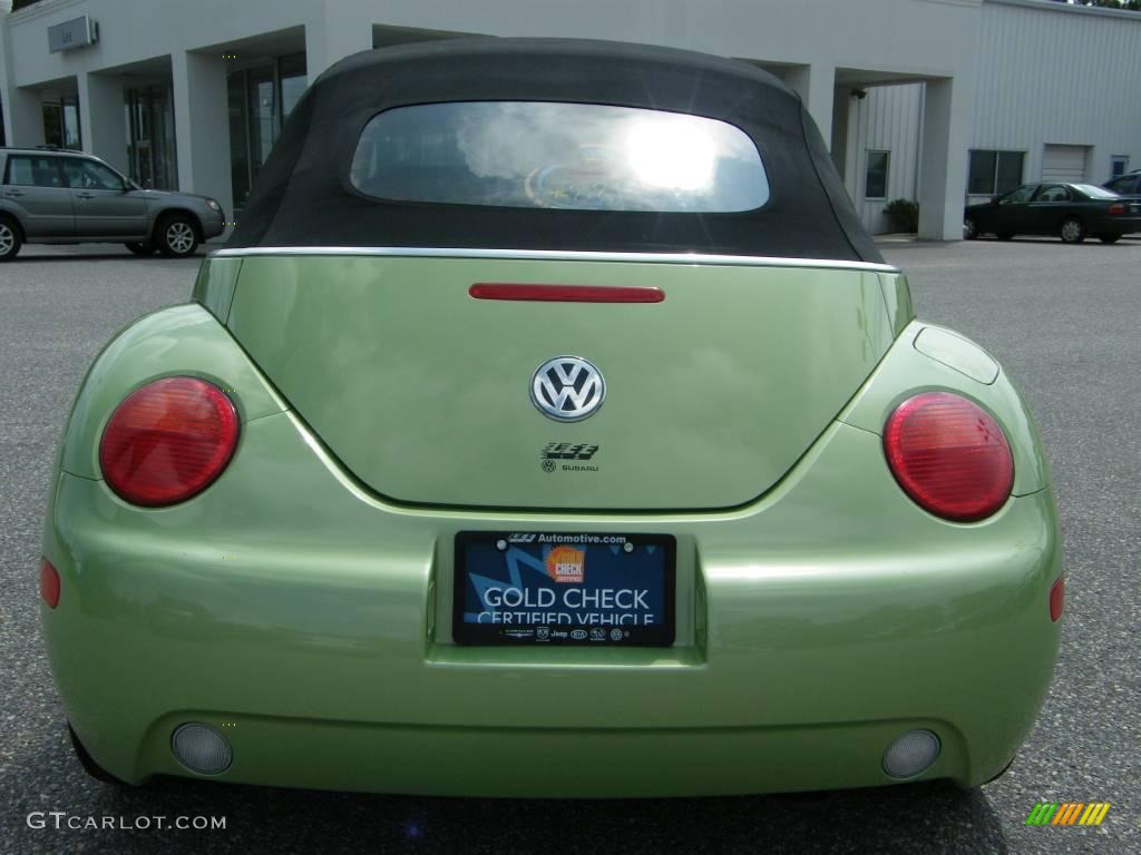 2004 New Beetle GLS Convertible - Cyber Green Metallic / Cream Beige photo #4
