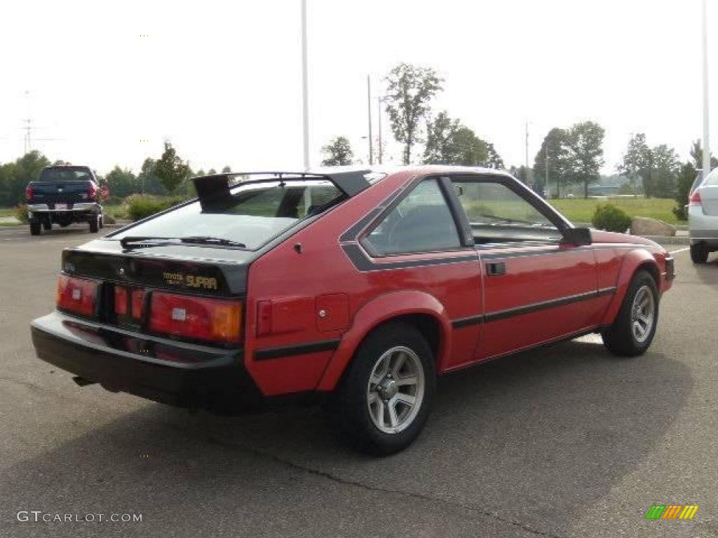 1983 Celica Supra - Super Red / Black/Gray photo #5