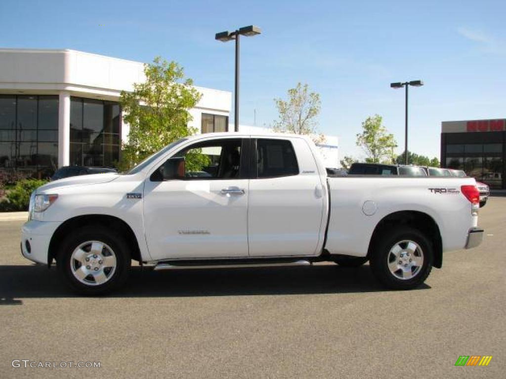 2007 Tundra Limited Double Cab 4x4 - Super White / Red Rock photo #1