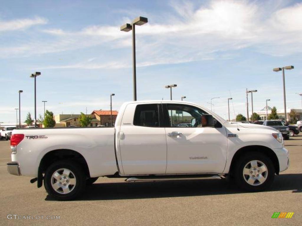 2007 Tundra Limited Double Cab 4x4 - Super White / Red Rock photo #5