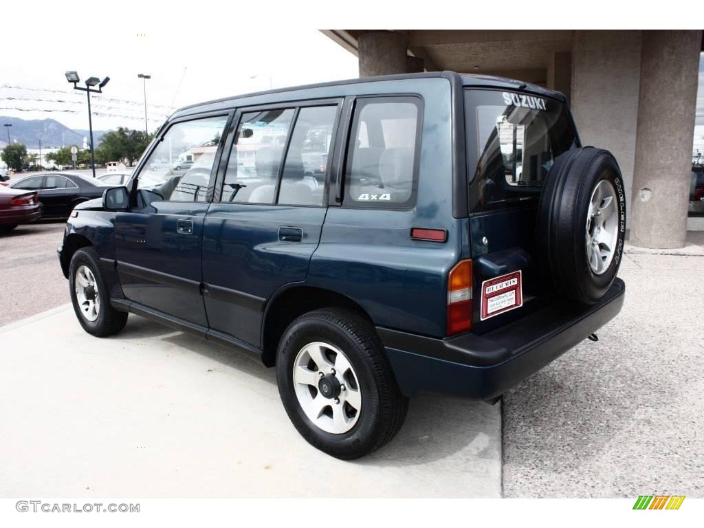 1995 Sidekick JLX 4 Door 4x4 - Medium Blue Metallic / Gray photo #4