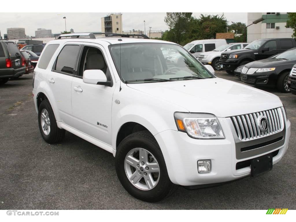 2008 Mariner Hybrid 4WD - Oxford White / Stone photo #3