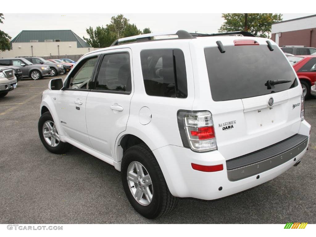 2008 Mariner Hybrid 4WD - Oxford White / Stone photo #8