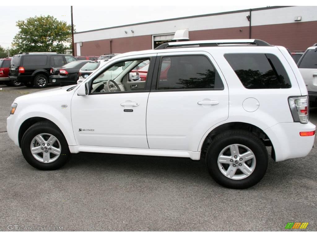 2008 Mariner Hybrid 4WD - Oxford White / Stone photo #16