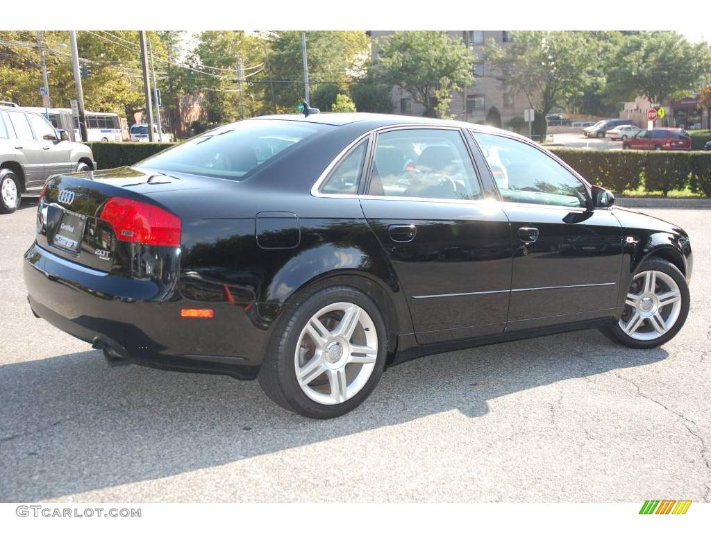 2007 A4 2.0T quattro Sedan - Brilliant Black / Ebony photo #4
