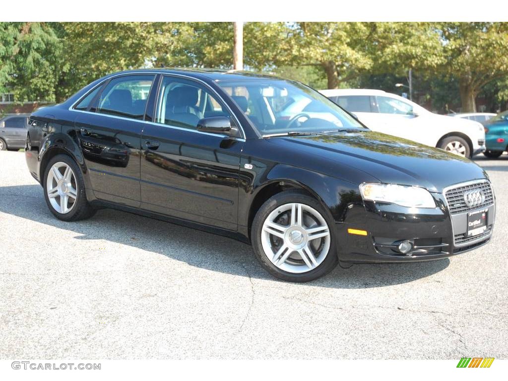 2007 A4 2.0T quattro Sedan - Brilliant Black / Ebony photo #7