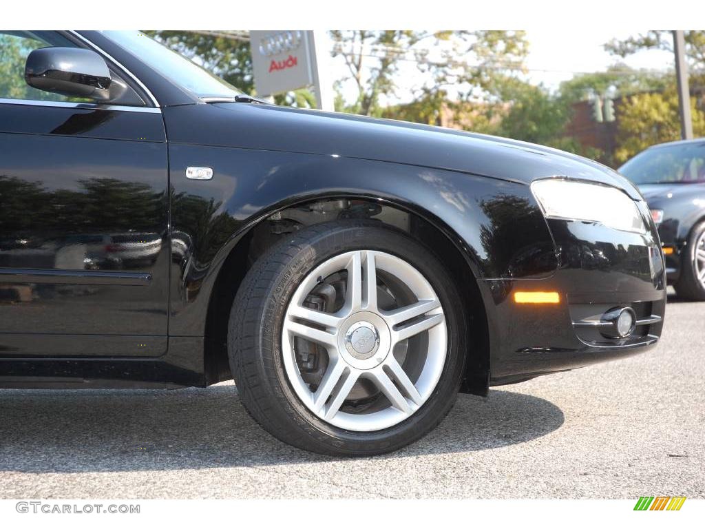 2007 A4 2.0T quattro Sedan - Brilliant Black / Ebony photo #8