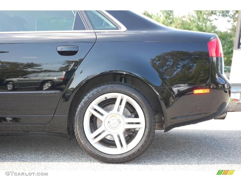 2007 A4 2.0T quattro Sedan - Brilliant Black / Ebony photo #11