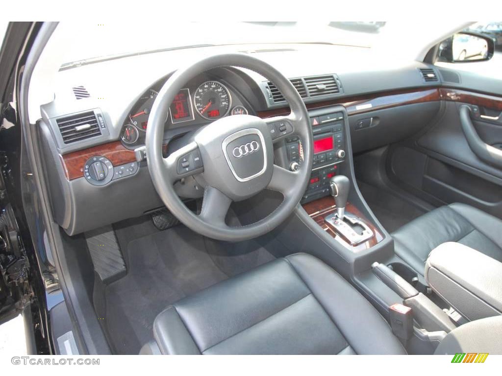 2007 A4 2.0T quattro Sedan - Brilliant Black / Ebony photo #13