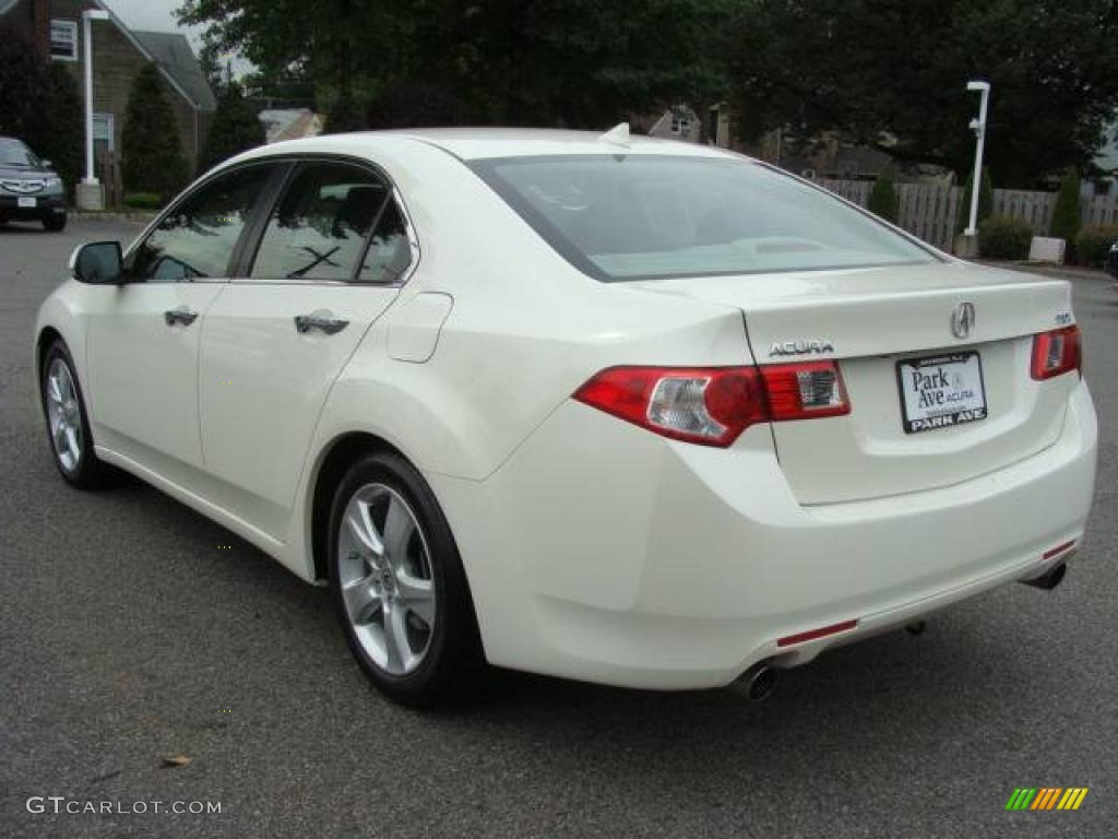 2009 TSX Sedan - Premium White Pearl / Ebony photo #4