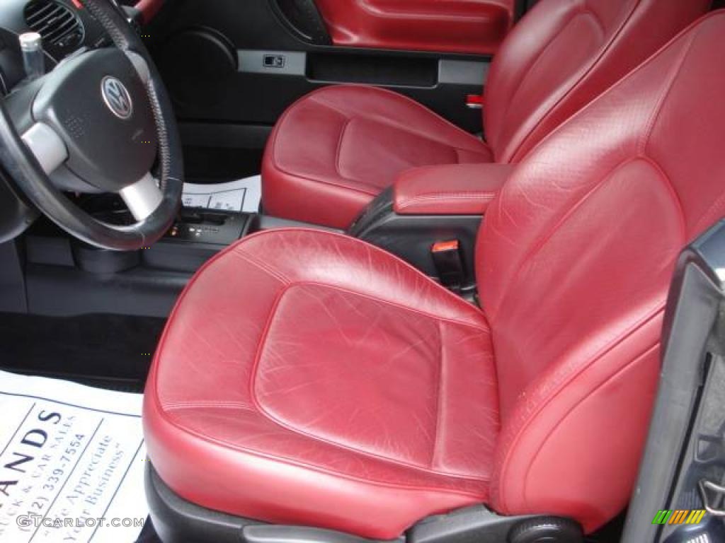 2005 New Beetle Dark Flint Edition Convertible - Dark Flint Metallic / Bordeaux Red photo #7