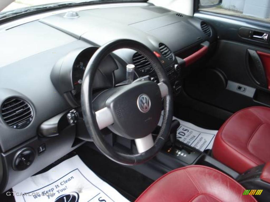 2005 New Beetle Dark Flint Edition Convertible - Dark Flint Metallic / Bordeaux Red photo #8