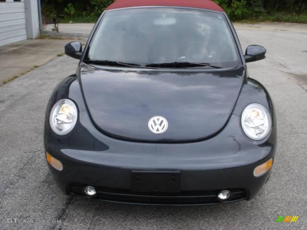 2005 New Beetle Dark Flint Edition Convertible - Dark Flint Metallic / Bordeaux Red photo #9