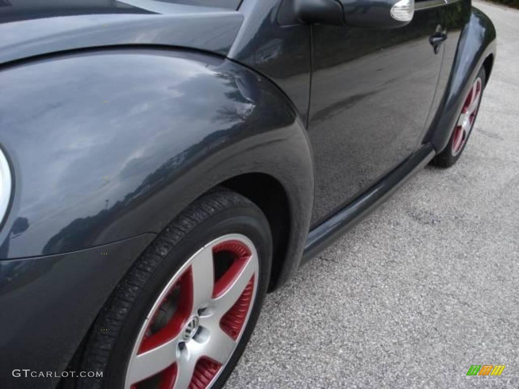 2005 New Beetle Dark Flint Edition Convertible - Dark Flint Metallic / Bordeaux Red photo #10