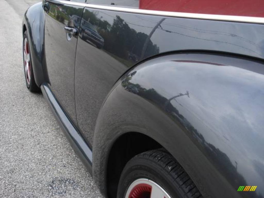 2005 New Beetle Dark Flint Edition Convertible - Dark Flint Metallic / Bordeaux Red photo #11