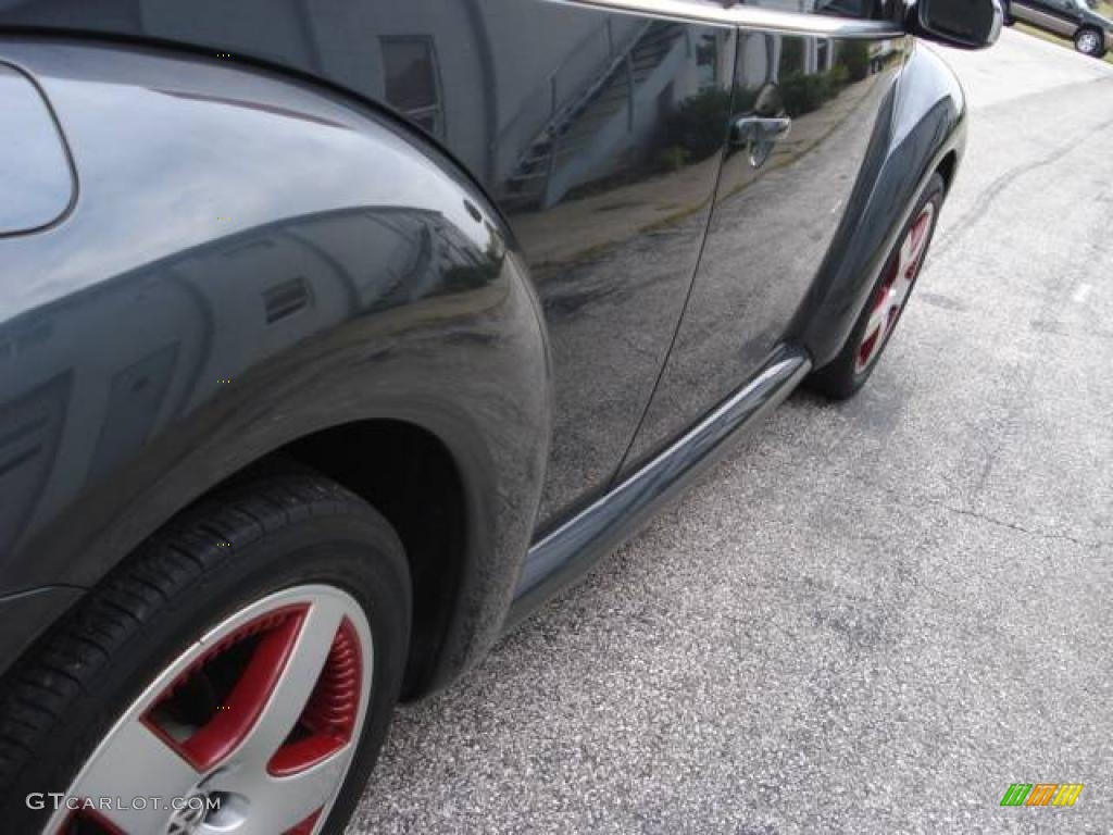 2005 New Beetle Dark Flint Edition Convertible - Dark Flint Metallic / Bordeaux Red photo #12